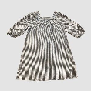 Universal Threads Women’s Medium Blue White Striped Linen Blend Mini Dress